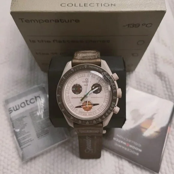 💜NWT💜 Swatch X Omega Moonswatch Mission To Saturn Watch - Picture 2 of 5